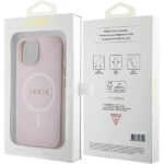 Guess GUHMP15MPSAHMCP iPhone 15 Plus / 14 Plus 6.7" pink hardcase Saffiano MagSafe - imagine 8
