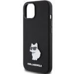 Karl Lagerfeld KLHCP15MSMHCNPK iPhone 15 Plus / 14 Plus 6.7" black Silicone Choupette Metal Pi - imagine 6