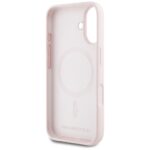 Case Karl Lagerfeld Silicone Double Heads And Circle MagSafe for iPhone 16 pink - imagine 7