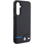 Case BMW BMHCS23FE22NBCK S23 FE S711 black Leather Carbon - imagine 4