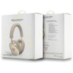 Headphones Guess Bluetooth 5.3 Metallic Triangle Logo gold - imagine 4