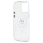 Karl Lagerfeld KLHMP14XHLSCHH iPhone 14 Pro Max 6.7" white hardcase IML Metal Choupette Head - imagine 7
