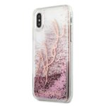 Karl Lagerfeld KLHCPXTRKSRG iPhone X/Xs rose gold Glitter Signature - imagine 2