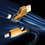 AWEI cable CL-226 4in1 usb-c/lightning/USB-A black/black 65W/27W - imagine 4