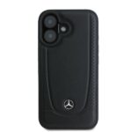 Mercedes MEHCP16SARMBK iPhone 16 6.1" czarny/black hardcase Leather Urban - imagine 3
