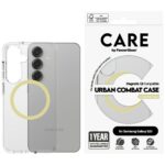 Etui CARE by PanzerGlass Flagship Urban  Combat Chardonnay QI do Samsung Galaxy S25 transparent