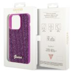 Guess GUHCP15LPMSDGSF iPhone 15 Pro 6.1" fuschia hardcase Disco Metal Script - imagine 8