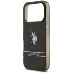 US Polo DH and Bottom Stripe Logo MagSafe Case for iPhone 17 Pro Black - imagine 6