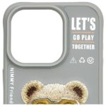 Nimmy case iPhone 15 Pro 6.1" gray Cool&Cute 2.0 Bear - imagine 6