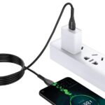 AWEI CL-115T USB to USB-C black cable - imagine 3