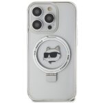 Karl Lagerfeld KLHMP15LHMRSCHH iPhone 15 Pro 6.1" white hardcase Ring Stand Choupette Head MagS - imagine 3