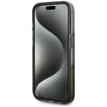 Case Karl Lagerfeld Liquide Glitter Monogram Gradient for iPhone 15 Pro Max black - imagine 5