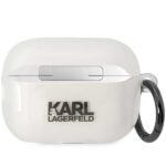 Karl Lagerfeld KLAP2HNIKTCT Airpods Pro 2 (2022/2023) cover transparent  Ikonik Karl Lagerfeld - imagine 2