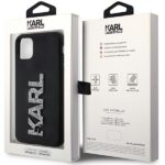 Karl Lagerfeld KLHCN613DMBKCK iPhone 11/ Xr 6.1" black hardcase 3D Rubber Glitter Logo - imagine 8