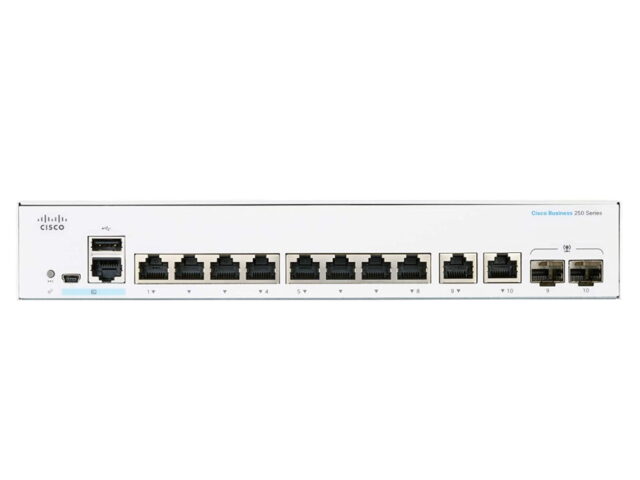 Cisco CBS250-8T-E-2G | Switch | 8x RJ45 1000Mb/s PoE, 2x RJ45/SFP Combo - imagine 2