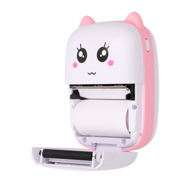 Extralink EPP-001 Pink | Mini thermal printer | Bluetooth, USB-C, 1200 mAh, 210 dpi - imagine 6