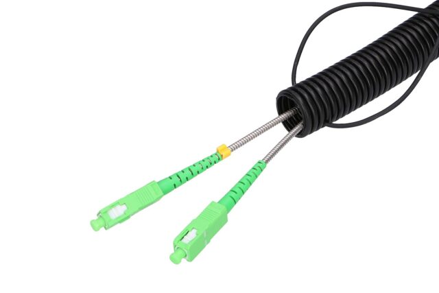 Extralink 2J SC/APC-SC/APC | Patchcord | Single Mode, Outdoor, Duplex, G657A2, 125m - imagine 3