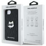 Case Karl Lagerfeld Monogram Choupette Head Pin for iPhone 16e black - imagine 8