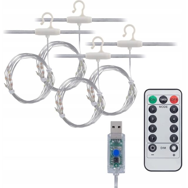 Extralink LED Curtain, 3x3 + Remote Control - imagine 5