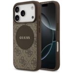 Case Guess 4G Circle Classic Logo        MagSafe for iPhone 17 Pro brown