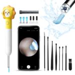 XLife Q3 Yellow Ear Cleaning Otoscope with Camera, 1080p - imagine 2