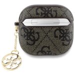 Guess GUA4G4GSMW AirPods 4 cover brown 4G Charm Collection - imagine 2