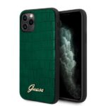 Guess GUHCN58PCUMLCRDG iPhone 11 Pro dark green Croco Collection