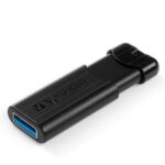 Verbatim USB-A 3.2 Gen 1 PinStripe Flash Drive 64GB black 49318 - imagine 2