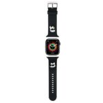 Karl Lagerfeld Strap KLAWLSLKCNK Apple Watch 42/44/45/49mm black strap 3D Rubber Karl&Choupett