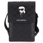 Karl Lagerfeld Torebka KLWBSAKHPKK black Saffiano Monogram Ikonik - imagine 2