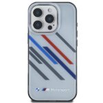 BMW BMHCP16L23HTRAG iPhone 16 Pro 6.3" grey hardcase Motorsport IML Random Stripes - imagine 3