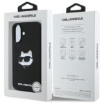 Karl Lagerfeld KLHMP16SSCHPPLK iPhone 16 6.1" black hardcase Silicone Choupette Head Print Mag - imagine 8