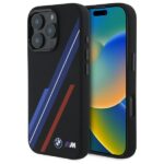 BMW BMHMP16L23SSPK iPhone 16 Pro 6.3" black hardcase Silicone Random Lines MagSafe