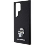 Karl Lagerfeld KLHCS24LPSAKCMPK S24 Ultra S928 hardcase black Saffiano Karl & Choupette Metal - imagine 6