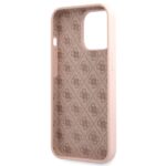 Guess GUHCP13XLSLMGLP iPhone 13 Pro Max 6.7" light pink hardcase Silicone Script Gold Log - imagine 7