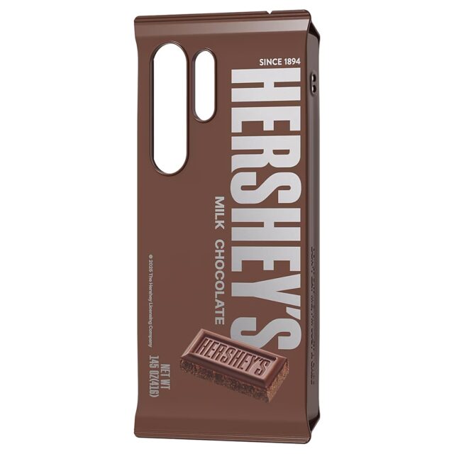 Case Samsung Hershey`s Milk Chocolate Snack for Galaxy S25 Ultra brown - imagine 2