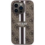 Guess GUHMP15LP4RPSW iPhone 15 Pro 6.1" brown hardcase 4G Printed Stripes MagSafe - imagine 3