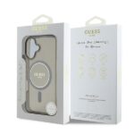 Guess GUHMP16SHFGEREK iPhone 16 6.1" black hardcase IML Glitter Circle MagSafe - imagine 8
