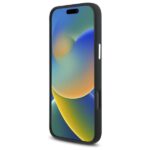 Mercedes MEHMP16X23SUGDK iPhone 16 Pro Max 6.9" black hardcase Silicone Tonal Logo Wood Pattern - imagine 5