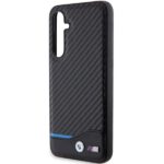 Case BMW BMHCS23FE22NBCK S23 FE S711 black Leather Carbon - imagine 5