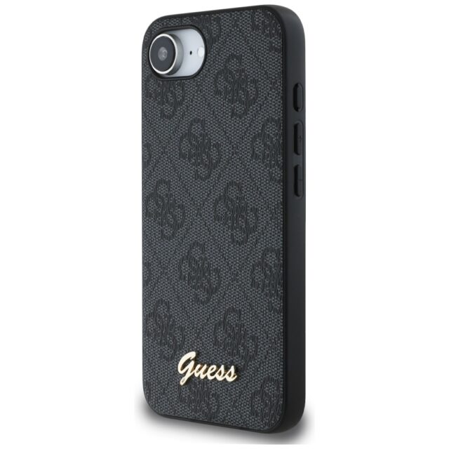 Case Guess 4G Script Logo MagSafe for iPhone 16e black - imagine 2