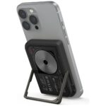 Powerbank Skinarma Nexus Nova Magnetic   Kick-Stand 5000mAh 20W PD USB-C MagSafe black - imagine 3