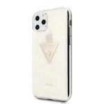 Guess GUHCN58SGTLGO iPhone 11 Pro gold hard case Glitter Triangle - imagine 2
