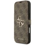 Guess Book 4G Metal Logo Case for iPhone 17 Pro Max Brown - imagine 2