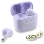 TWS headphones Guess Glossy Effect Printed Classic Logo & Charm lavender - imagine 2