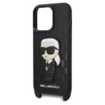 Karl Lagerfeld KLHCP14LSTKMK iPhone 14 Pro 6,1" black hardcase Monogram Ikonik Patch - imagine 5