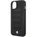 Case BMW BMHCP14S22RPSK iPhone 14 / 15 / 13 6.1" black Leather Seats Pattern - imagine 6