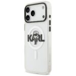 Karl Lagerfeld IML Karl Sketch Logo MagSafe Case for iPhone 17 Pro Max Clear - imagine 2