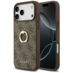 Case Guess 4G Ring Stand for iPhone 17 Pro Max brown