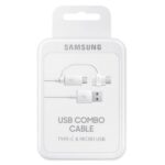 Kabel Samsung EP-DG930DW microUSB+USB-Cbiały/white